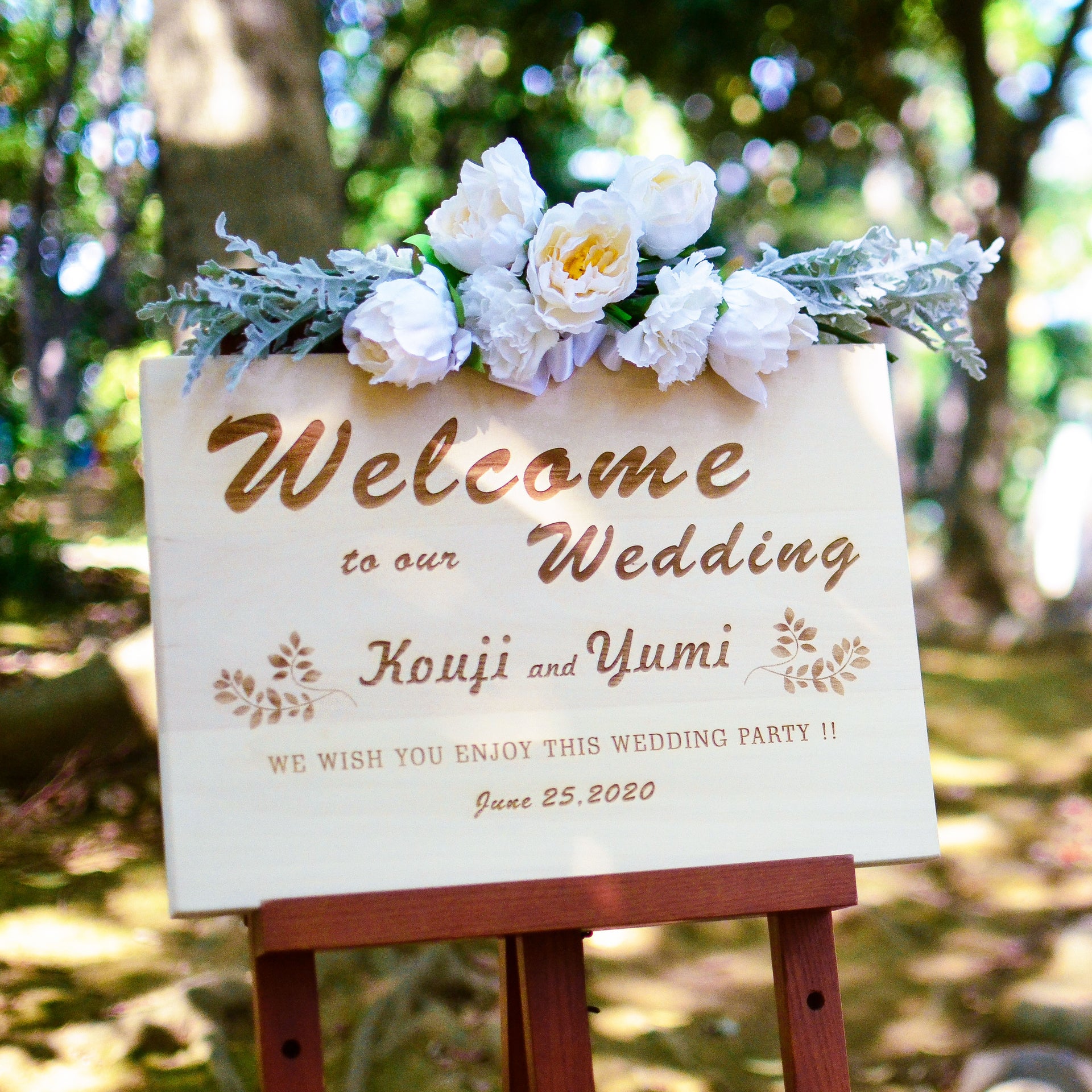 Wedding Welcome Board A3 横 B