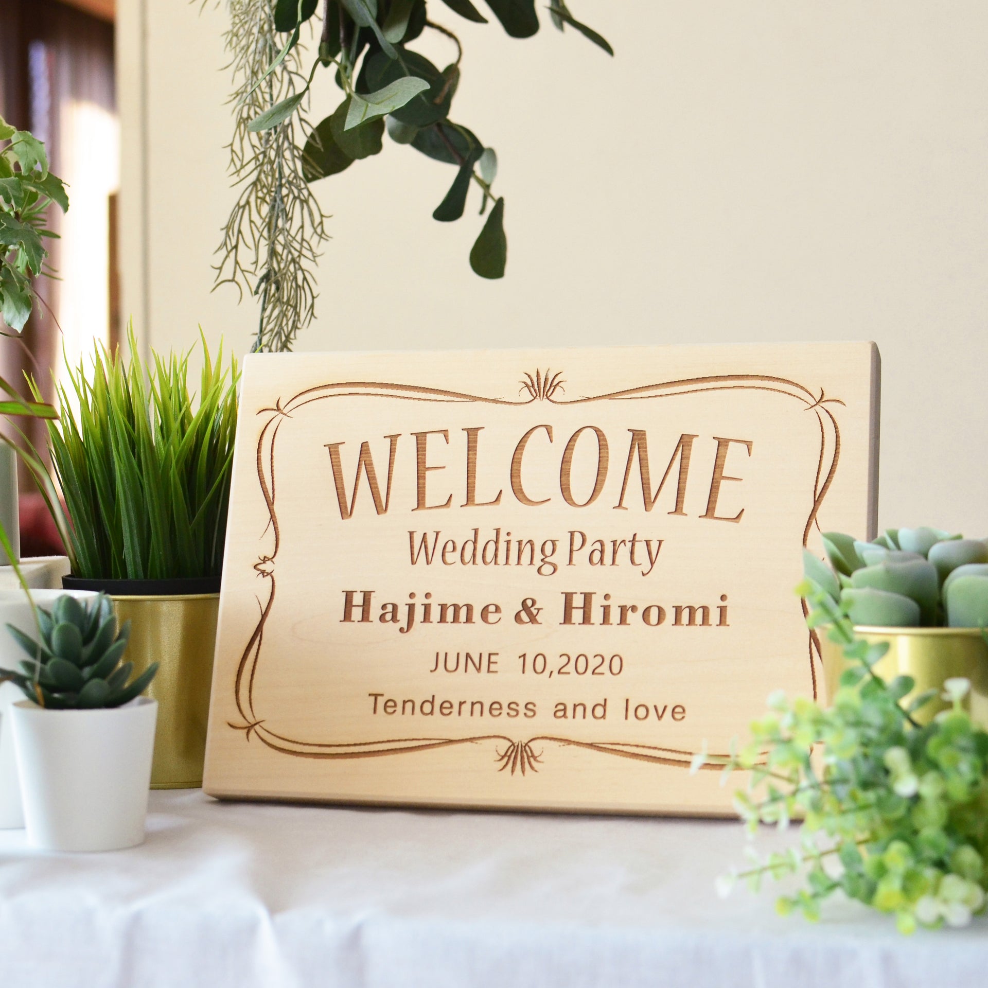 Wedding Welcome Board A4 横 A