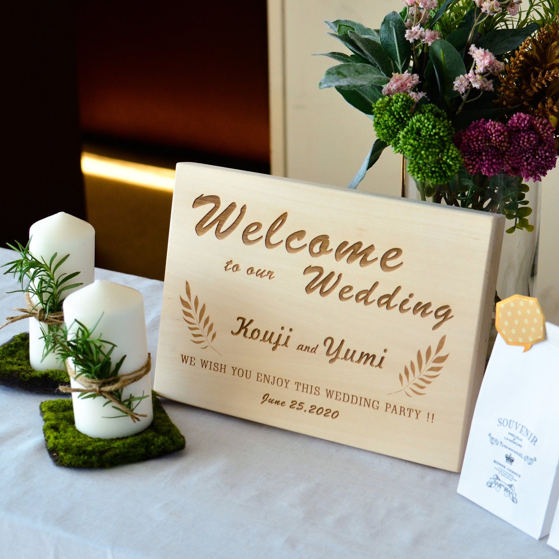 Wedding Welcome Board A4 横 B