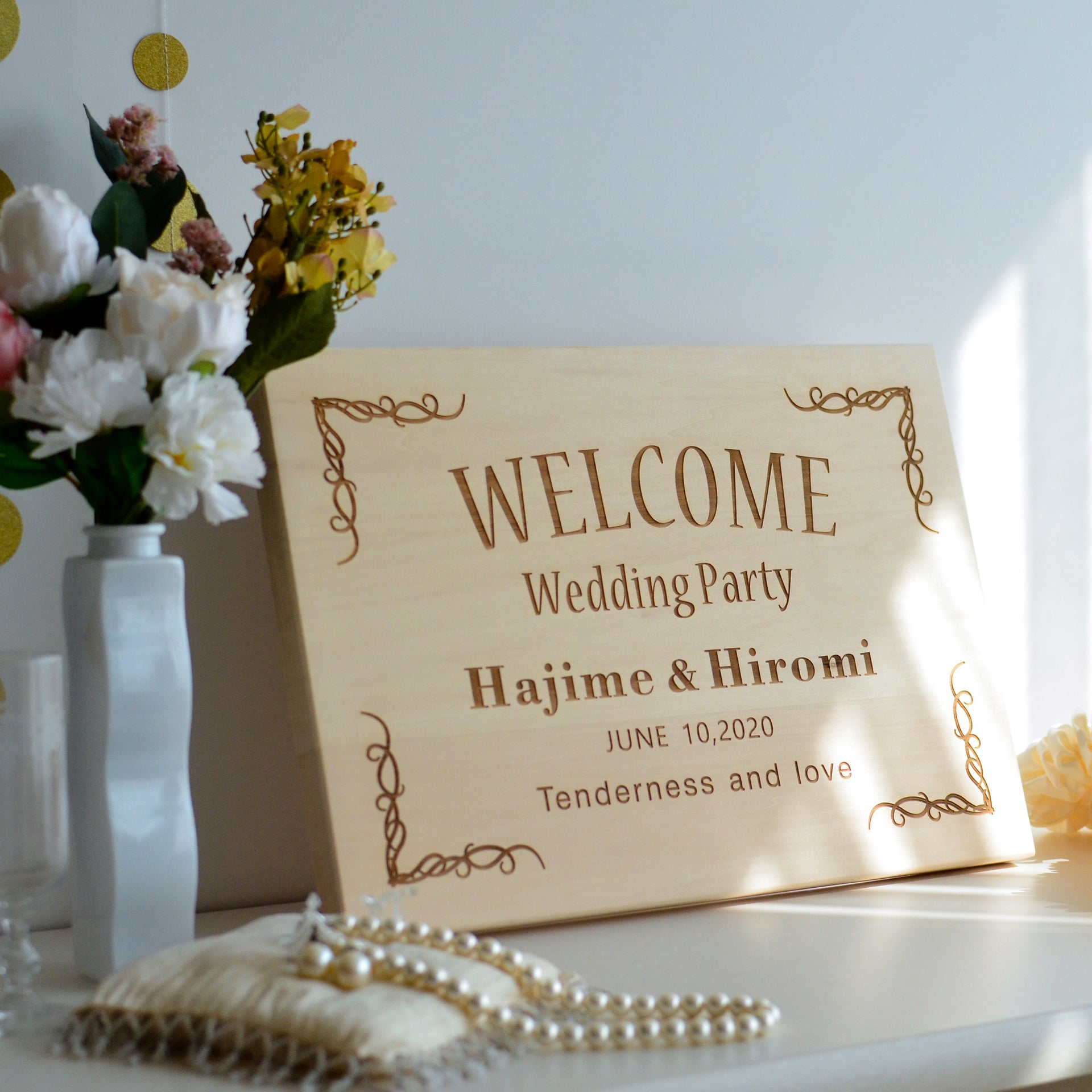 Wedding Welcome Board A3 横 A