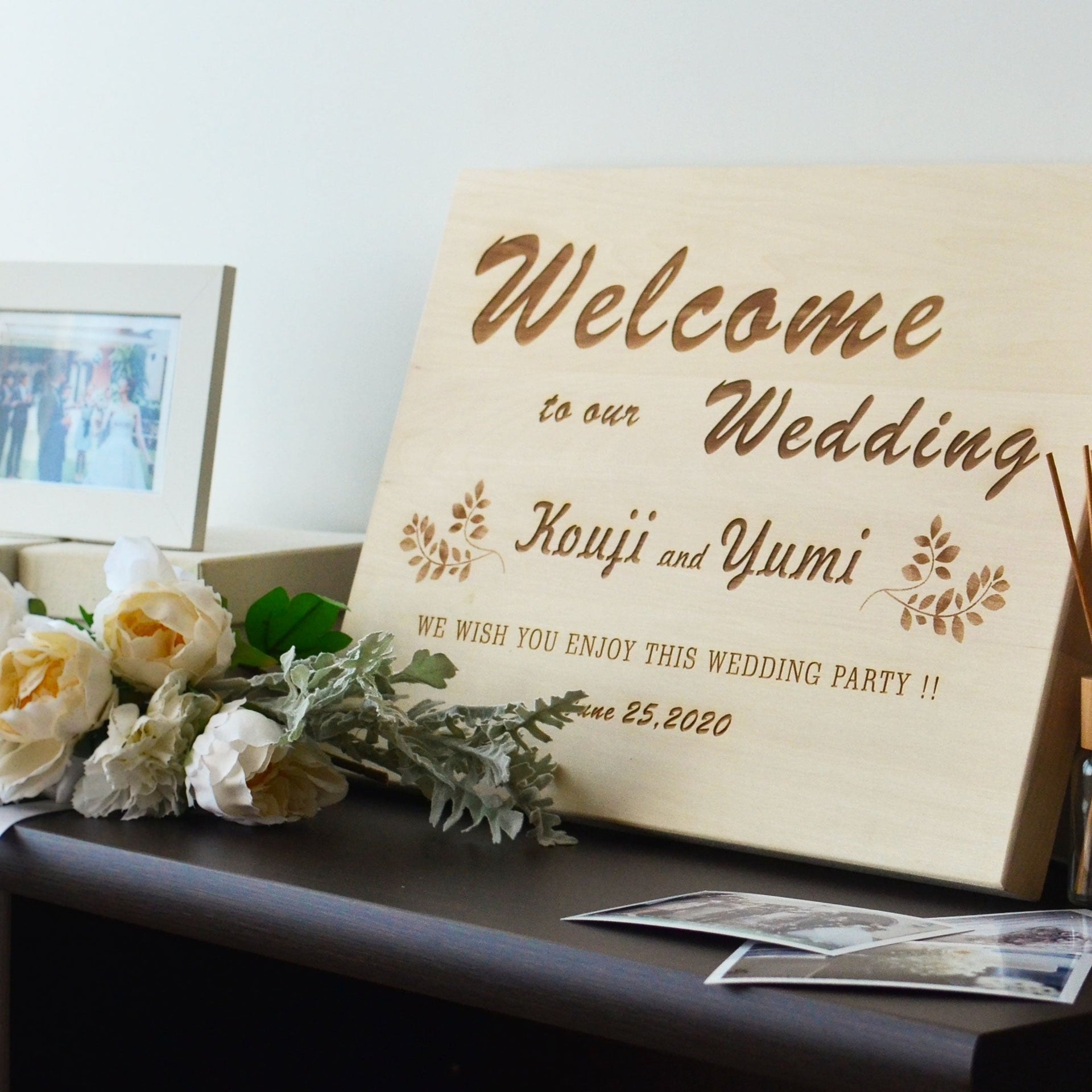 Wedding Welcome Board A3 横 B