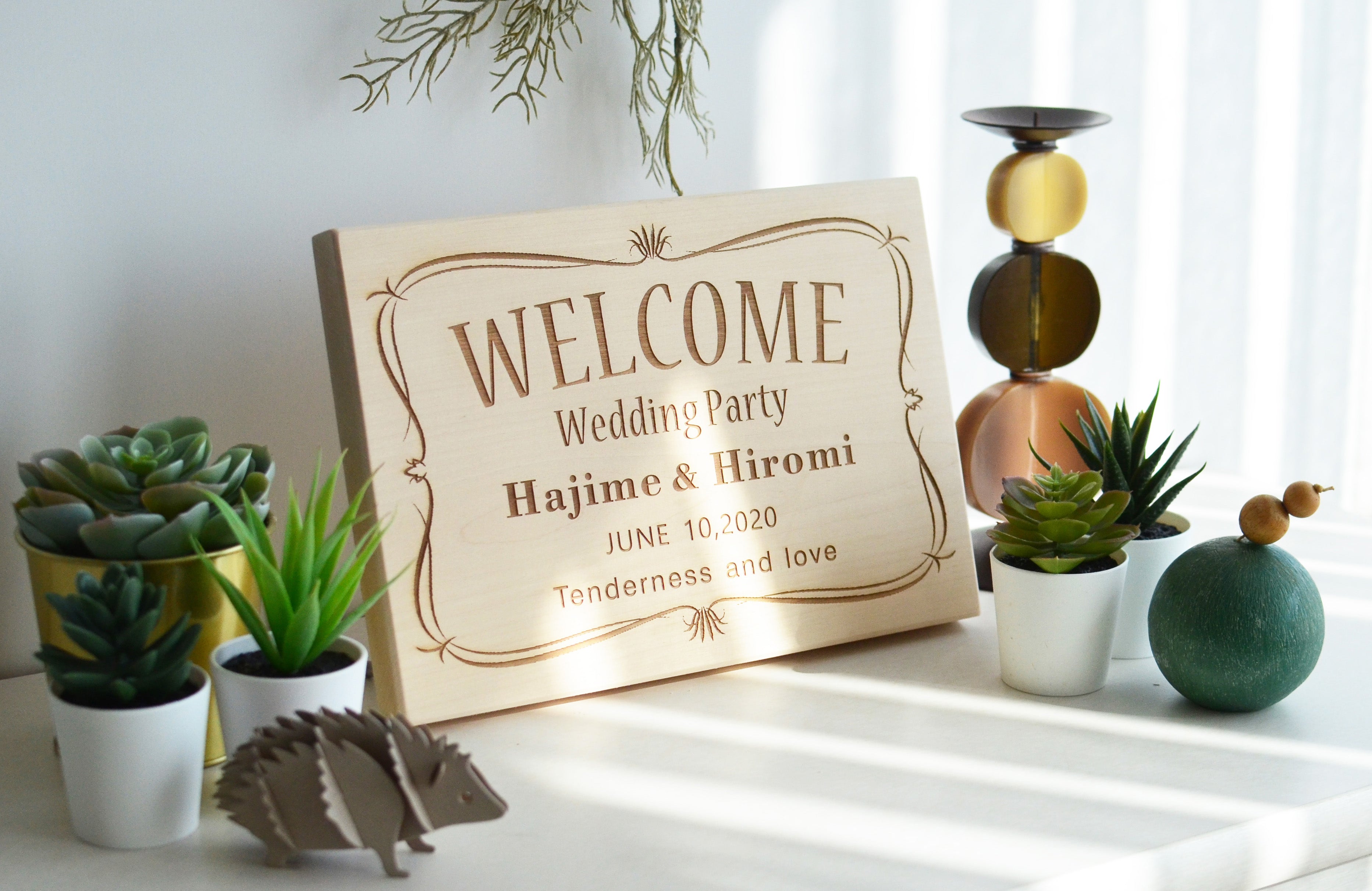 Wedding Welcome Board A4 横 A