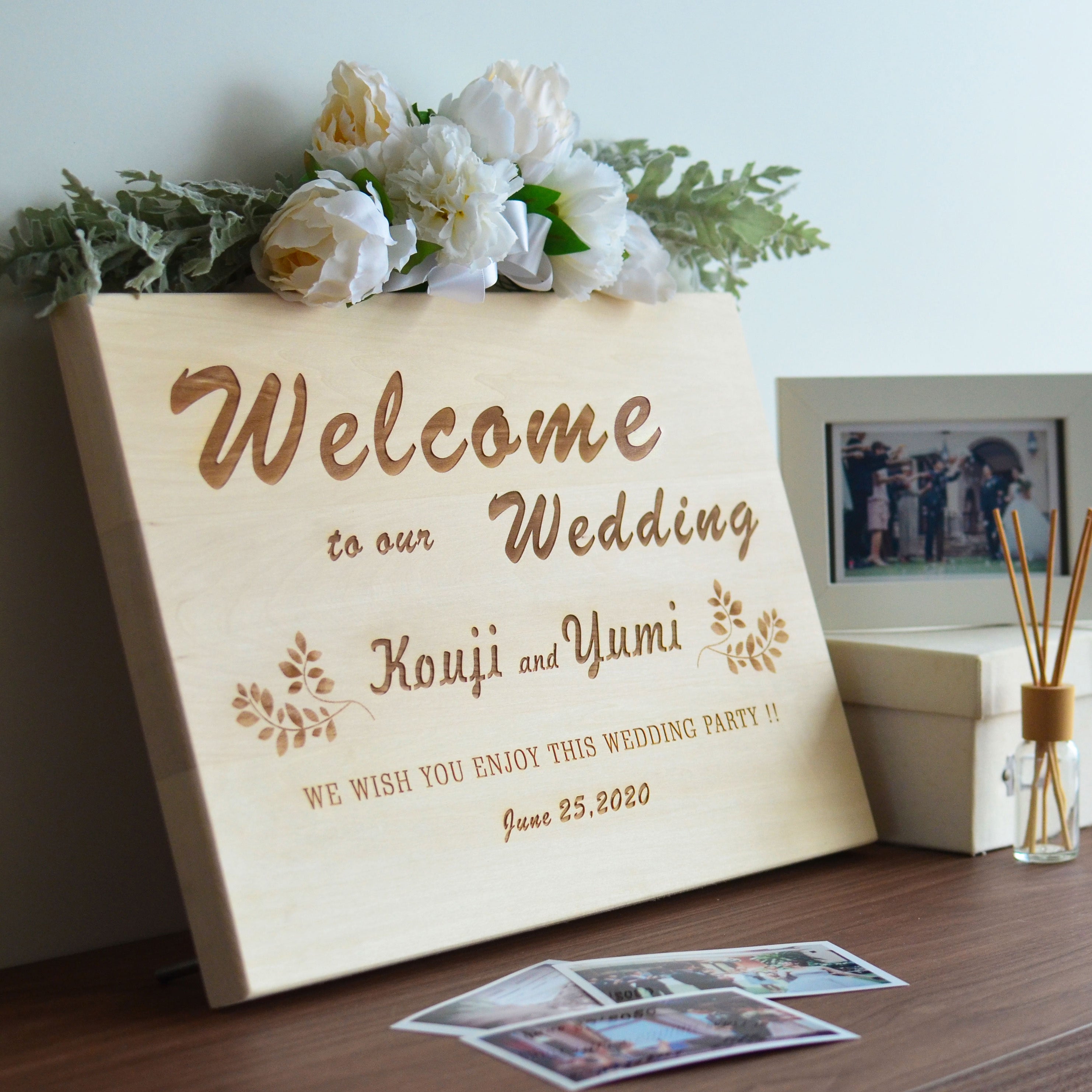 ウェルカムボード #a □picktap's gallery□ウェルカムボード/A1サイズ/水彩調